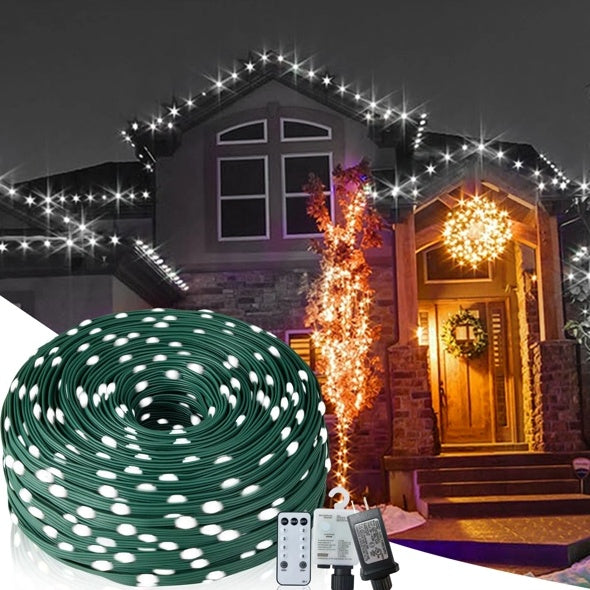 1000 LED Christmas String Lights – 328ft Outdoor Waterproof Rope Lights