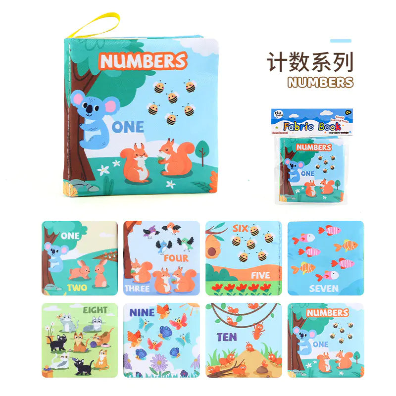 Baby Soft Cloth Book – Interactive 3D Early Learning Book with Animals & Themes