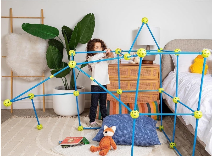 Kids Fort Building Kit – 36-Piece STEM Construction Toy for Creative Play