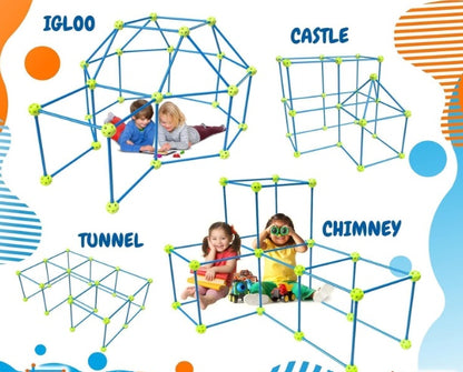 Kids Fort Building Kit – 36-Piece STEM Construction Toy for Creative Play