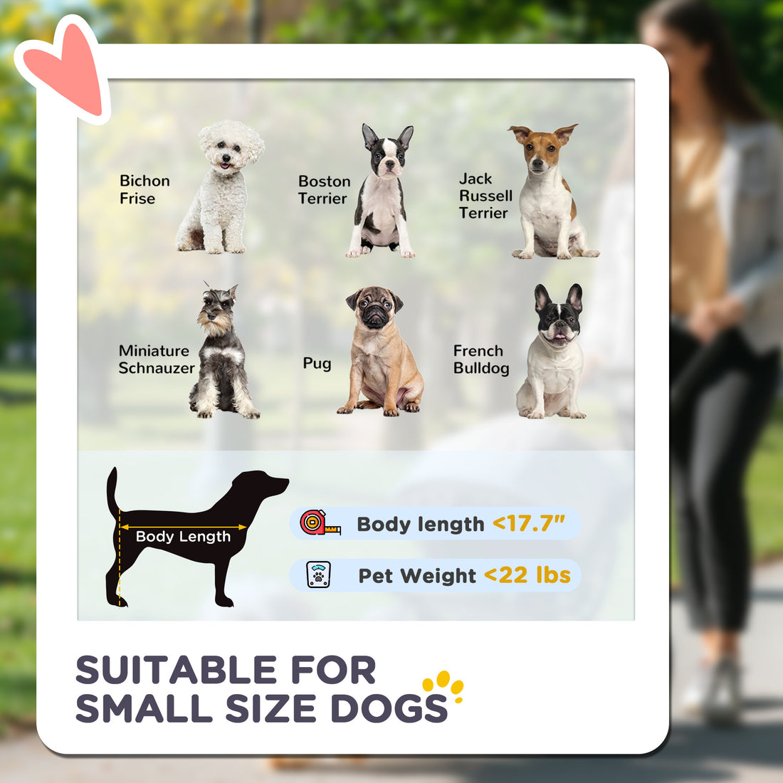 3-in-1 Dog Stroller – Foldable Pet Stroller for Small Dogs Up to 22 lbs