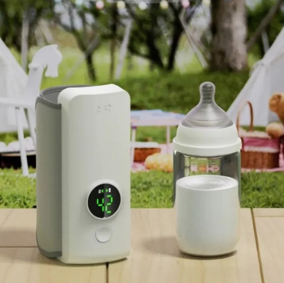 Portable Wireless Baby Bottle Warmer – USB Rechargeable for Travel & Home