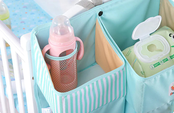 Universal Baby Crib Hanging Storage Bag for Essentials