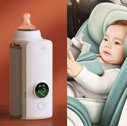 Portable Wireless Baby Bottle Warmer – USB Rechargeable for Travel & Home