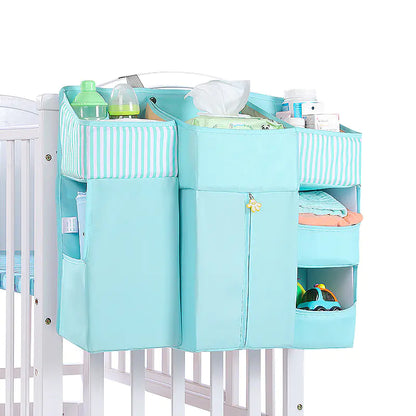 Universal Baby Crib Hanging Storage Bag for Essentials
