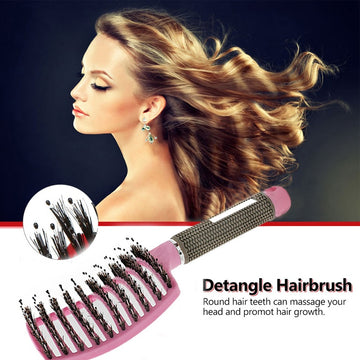 Detangling Hair Brush – Scalp Massage Bristle Brush for Women