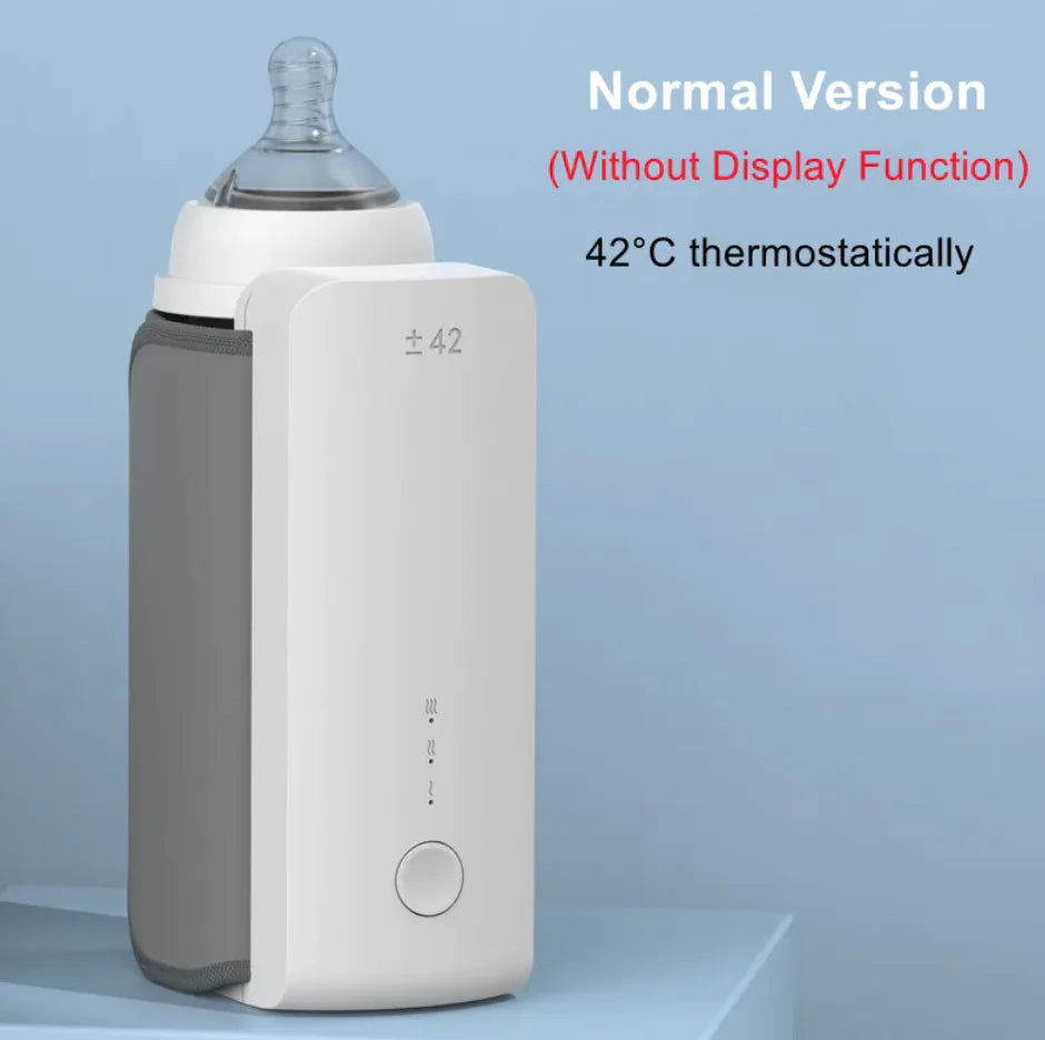 Portable Wireless Baby Bottle Warmer – USB Rechargeable for Travel & Home