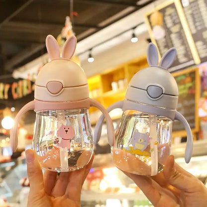 Graduated Baby Sippy Cup with Silicone Lid - BPA-Free Spill-Proof Drinking Cup