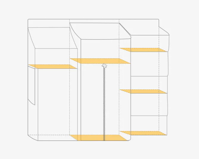 Universal Baby Crib Hanging Storage Bag for Essentials