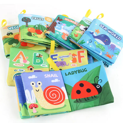 Baby Soft Cloth Book – Interactive 3D Early Learning Book with Animals & Themes