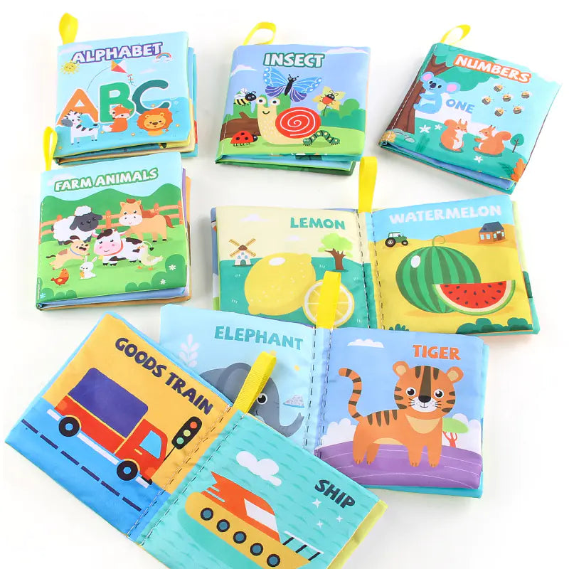 Baby Soft Cloth Book – Interactive 3D Early Learning Book with Animals & Themes