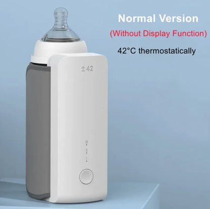 Portable Wireless Baby Bottle Warmer – USB Rechargeable for Travel & Home