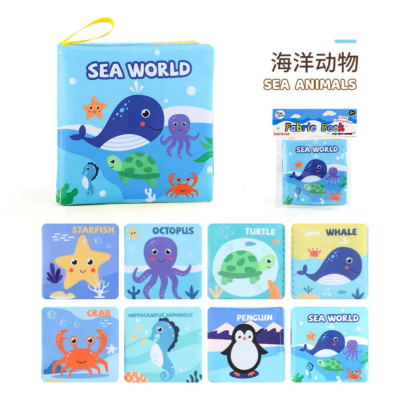 Baby Soft Cloth Book – Interactive 3D Early Learning Book with Animals & Themes