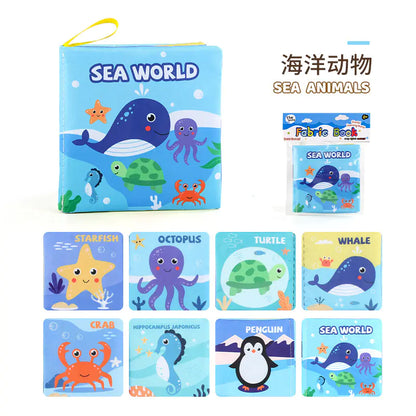 Baby Soft Cloth Book – Interactive 3D Early Learning Book with Animals & Themes