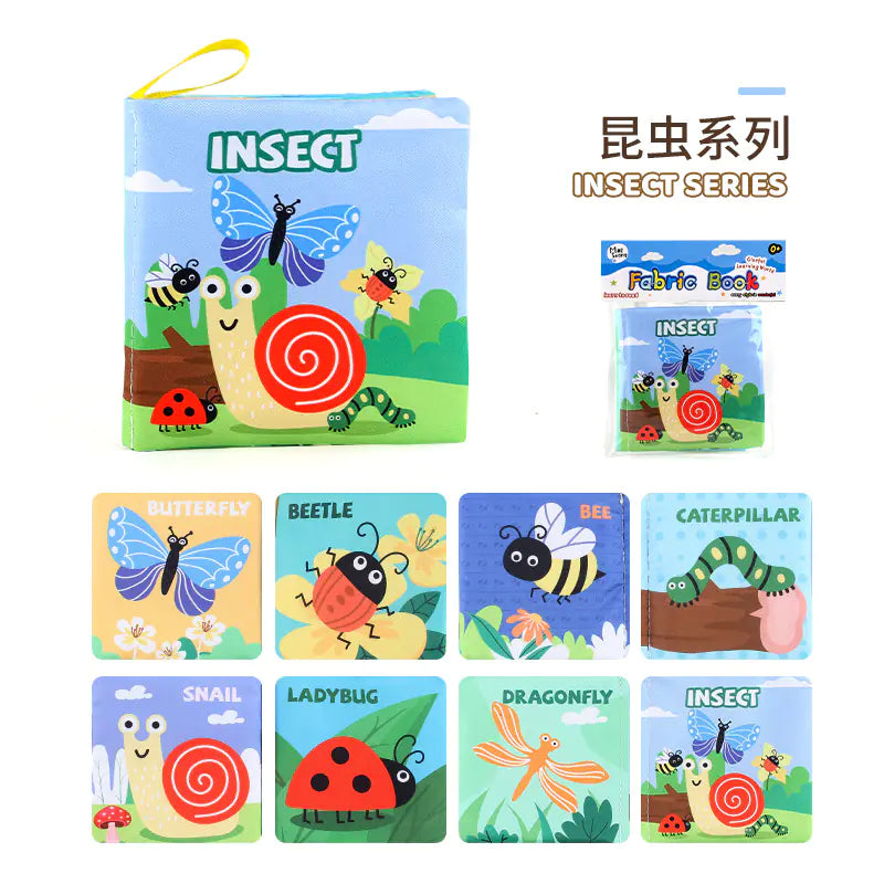 Baby Soft Cloth Book – Interactive 3D Early Learning Book with Animals & Themes