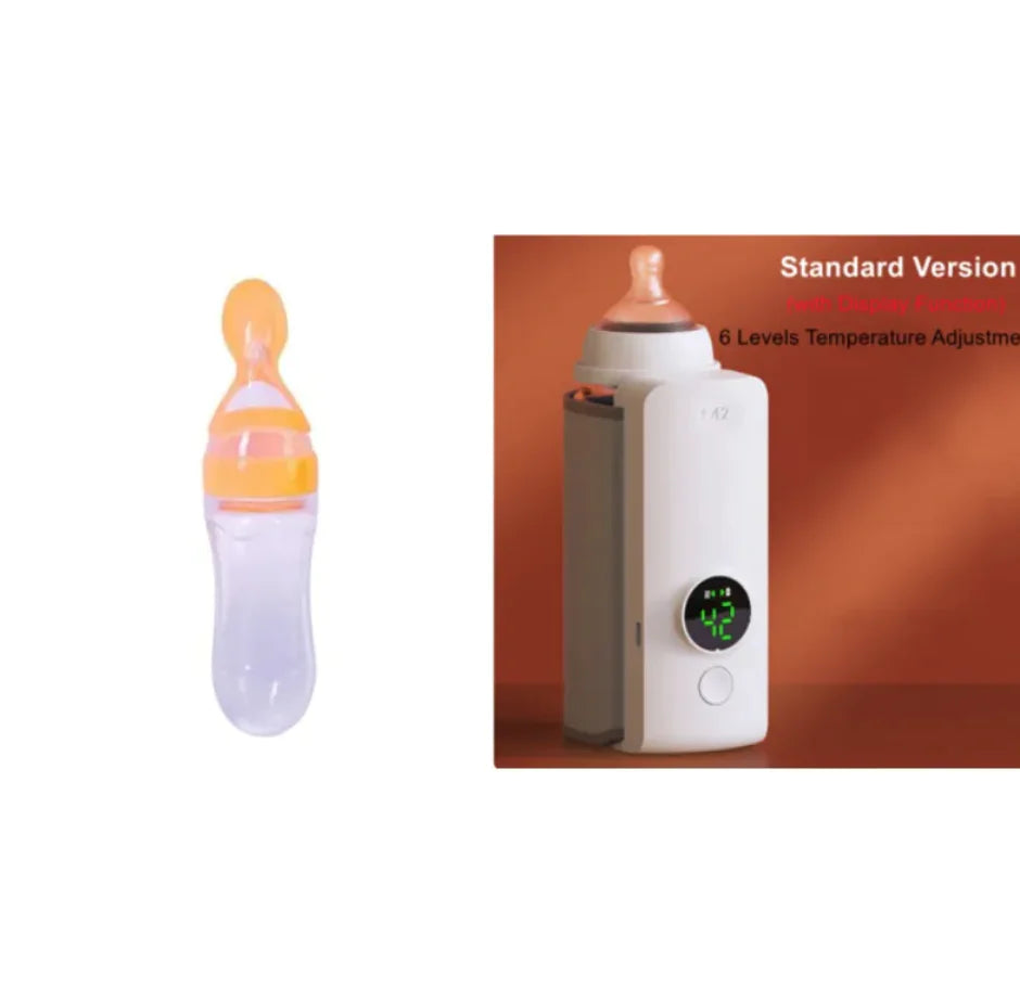 Portable Wireless Baby Bottle Warmer – USB Rechargeable for Travel & Home